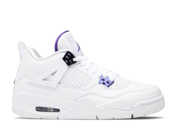 AIR JORDAN 4 RETRO GS 'PURPLE METALLIC'