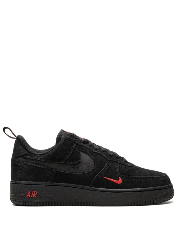 Nike Air Force 1 Low "Multi Swoosh Black/Crimson" sneakers