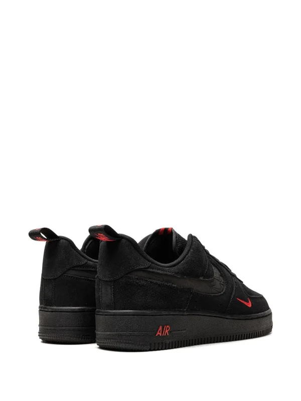 Nike Air Force 1 Low "Multi Swoosh Black/Crimson" sneakers - Image 4