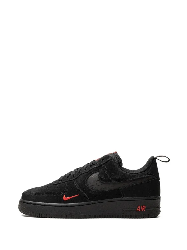 Nike Air Force 1 Low "Multi Swoosh Black/Crimson" sneakers - Image 5