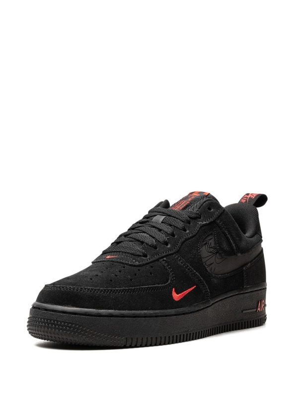 Nike Air Force 1 Low "Multi Swoosh Black/Crimson" sneakers - Image 3