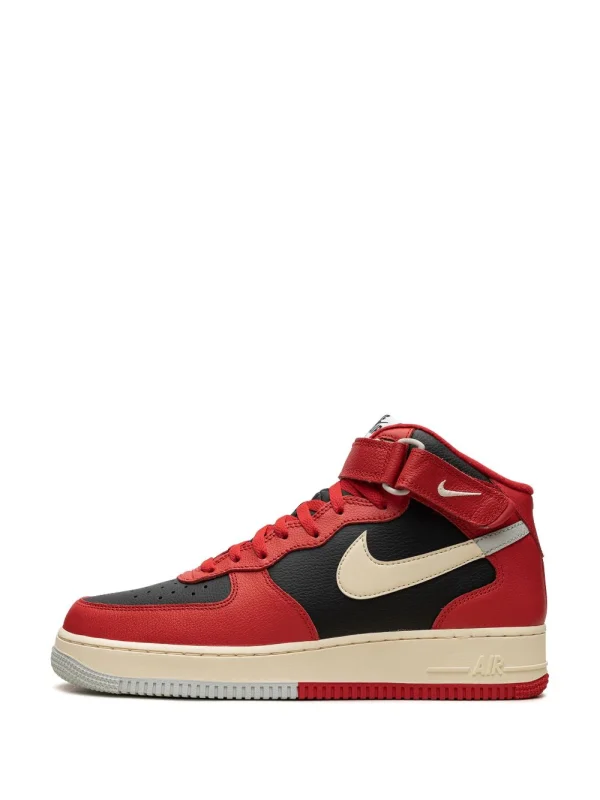 Nike Air Force 1 Mid "Split - Black/Red" sneakers - Image 2