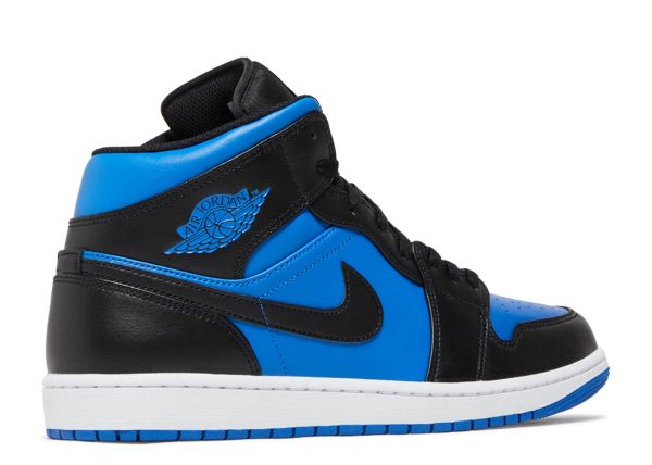 AIR JORDAN 1 MID 'BLACK ROYAL BLUE' - Image 3