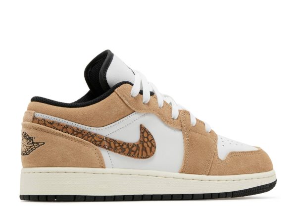 AIR JORDAN 1 LOW SE GS 'BROWN ELEPHANT' - Image 3