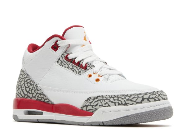 AIR JORDAN 3 RETRO GS 'CARDINAL RED' - Image 2