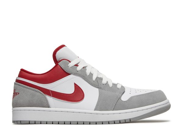 AIR JORDAN 1 LOW SE 'LIGHT SMOKE GREY GYM RED'