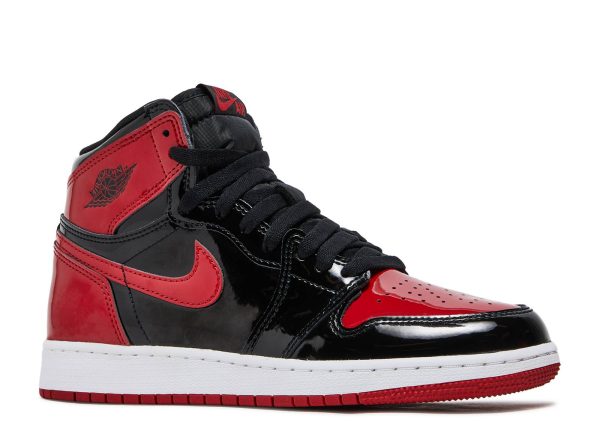 AIR JORDAN 1 RETRO HIGH OG GS 'PATENT BRED' - Image 2