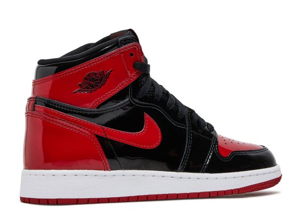 AIR JORDAN 1 RETRO HIGH OG GS 'PATENT BRED' - Image 3