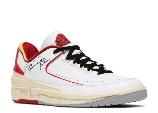 OFF-WHITE X AIR JORDAN 2 RETRO LOW SP 'WHITE VARSITY RED' - Image 2