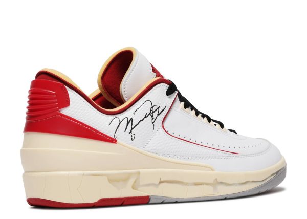 OFF-WHITE X AIR JORDAN 2 RETRO LOW SP 'WHITE VARSITY RED' - Image 3