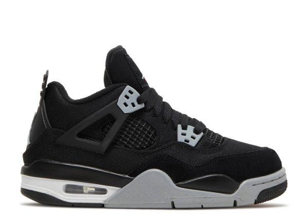 AIR JORDAN 4 RETRO SE GS 'BLACK CANVAS'