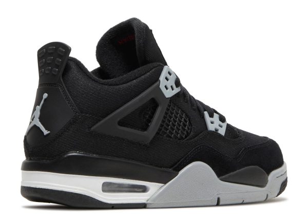 AIR JORDAN 4 RETRO SE GS 'BLACK CANVAS' - Image 3