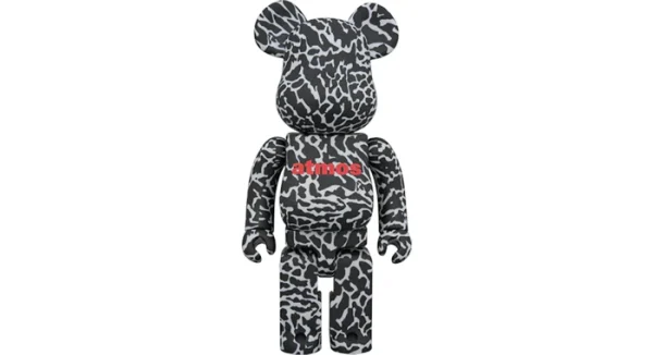 Bearbrick Atmos Reverse Elephant 100% & 400% Set Black - Image 2